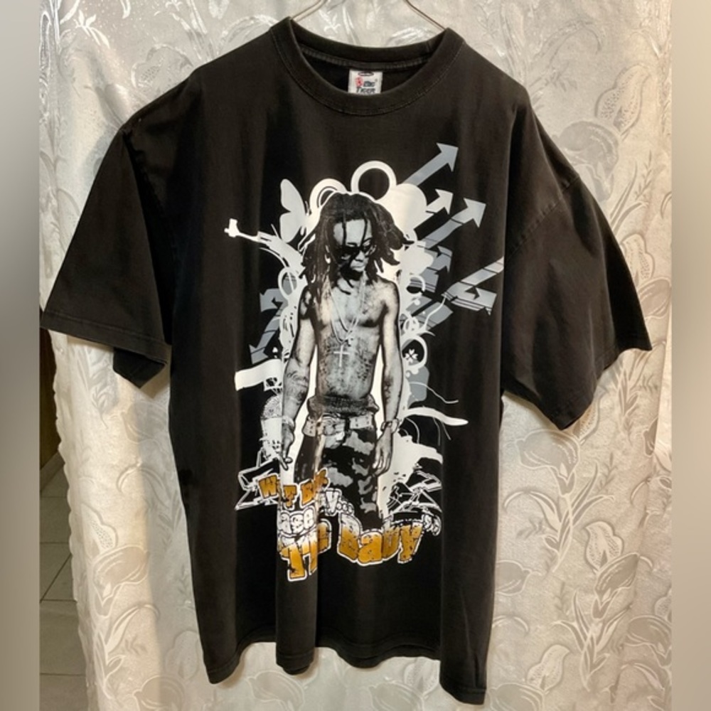 Big Tiger Heavyweight Black Graphic T-shirt